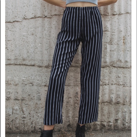 Brandy Melville Pants - black and white brandy melville frankie pants